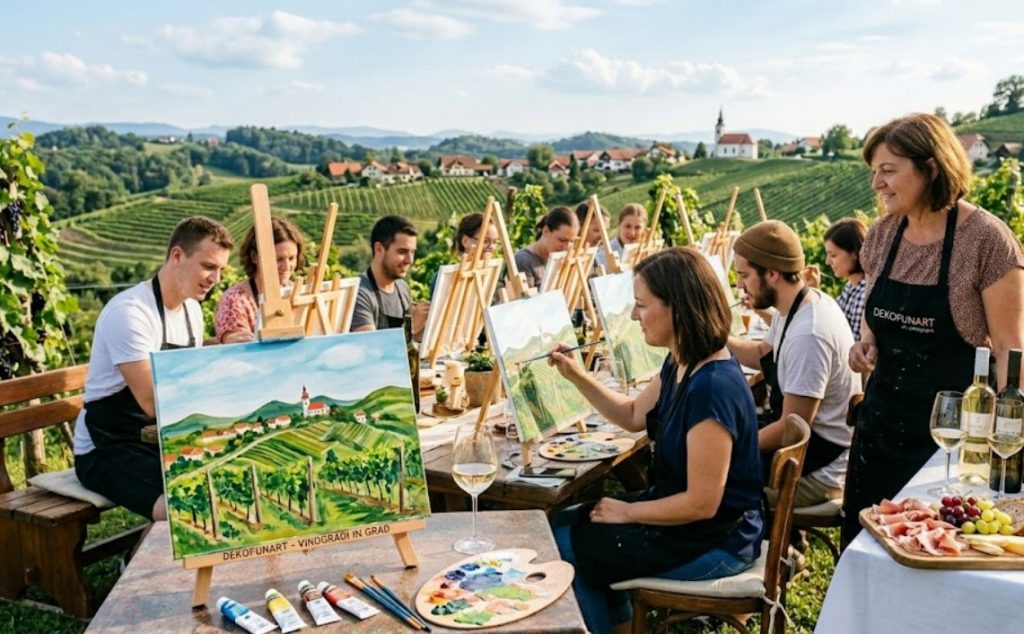 Wine and paint